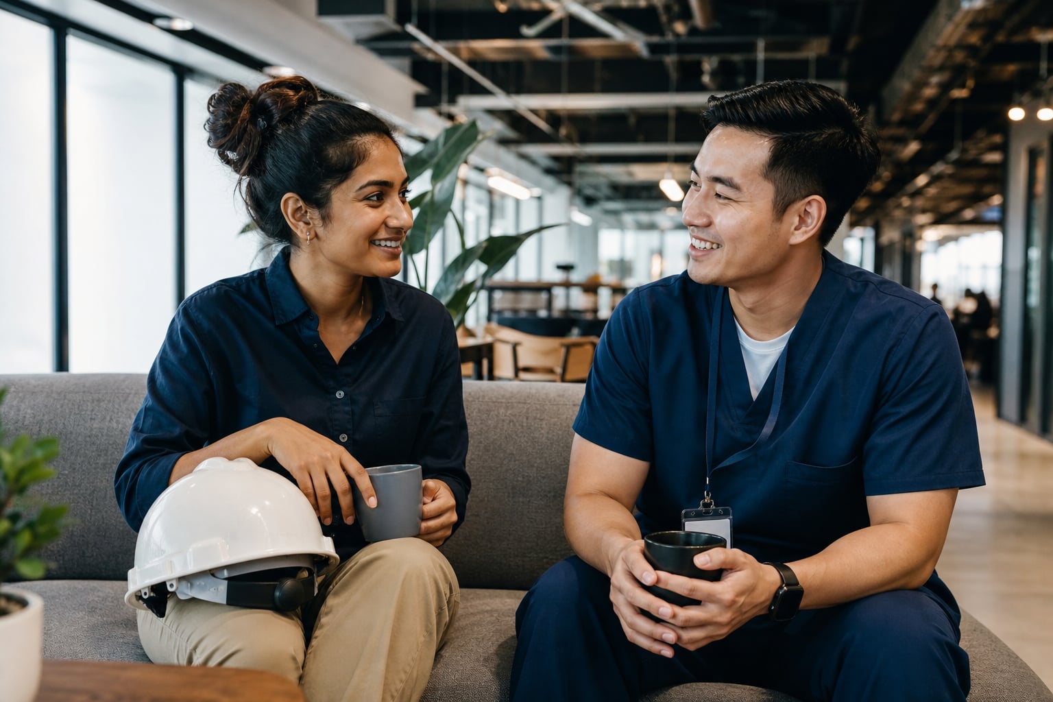 Skilled professionals — engineers and healthcare workers — beginning new careers in Australia